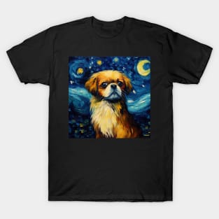 Tibetan Spaniel Night T-Shirt